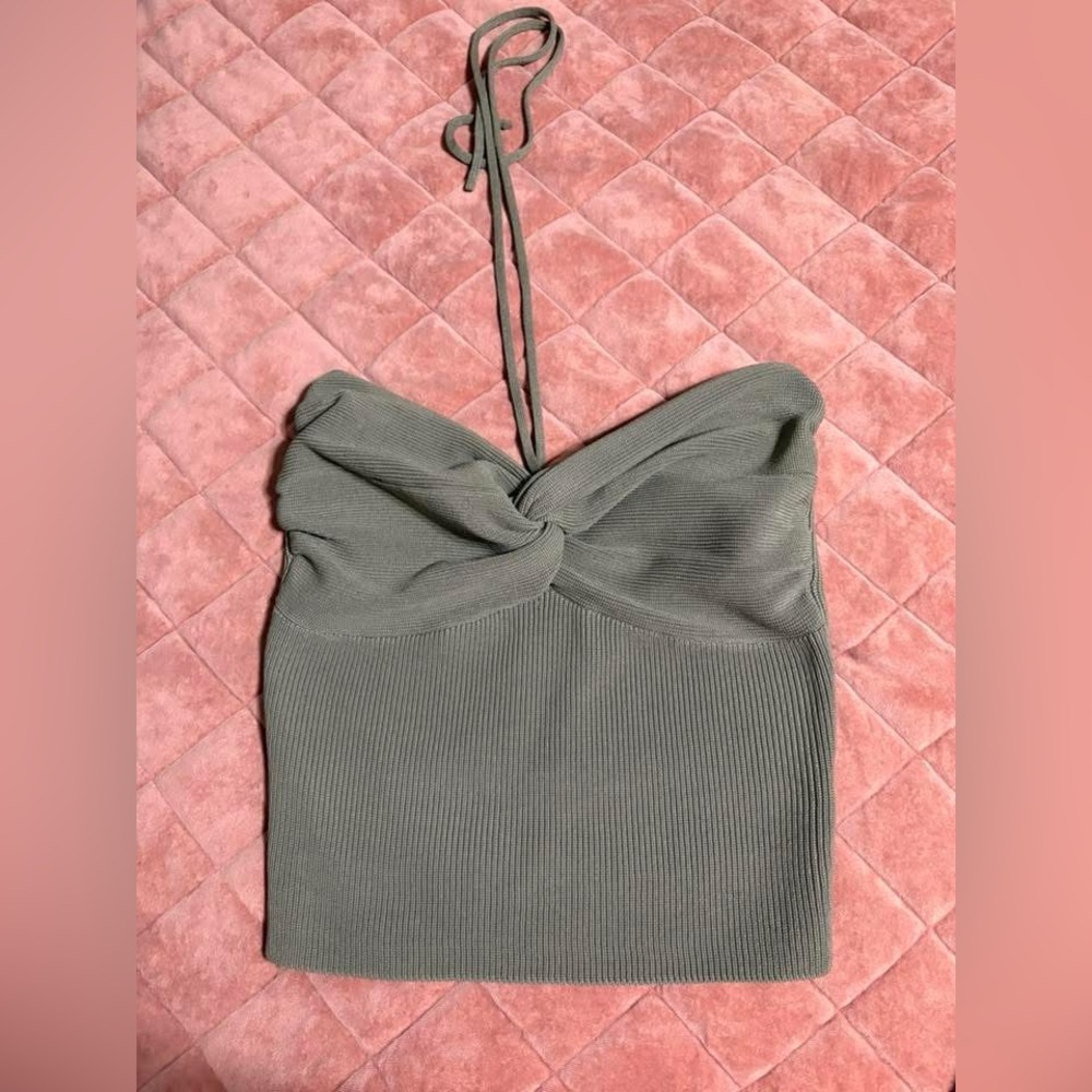 Elegant Olive Green Women's Top